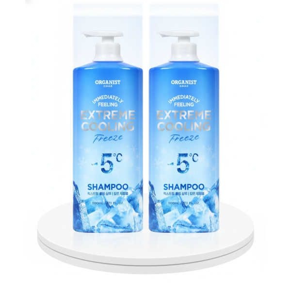 ELASTINE 오가니스트 익스트림 쿨링 샴푸 1100ml x 2개
