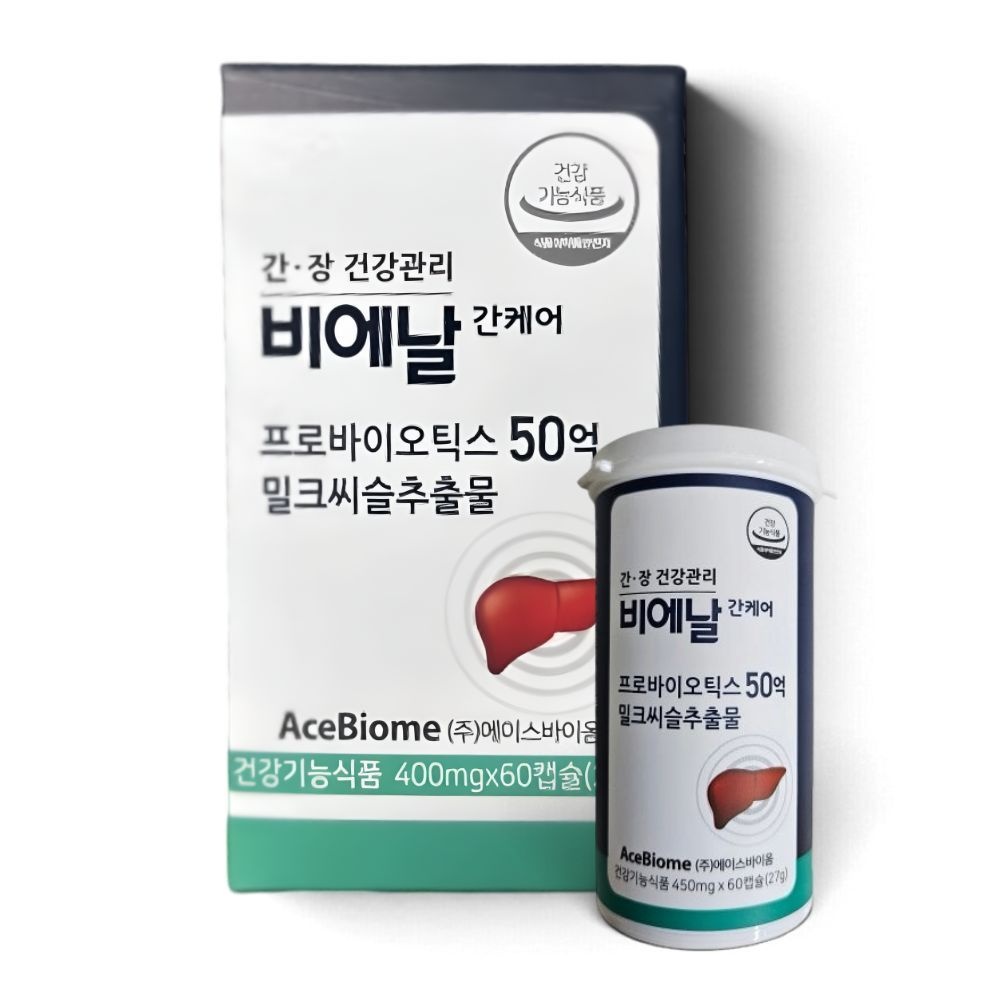 에이스바이옴 BNR17 비에날 간케어 밀크씨슬 유산균 60캡슐