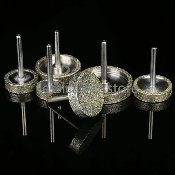 20-50mm 60/240 그릿 평면 모양의 다이아몬드 그라인딩 휠, 옥 연마 디스크 뜨개질 기계 표면 스무딩