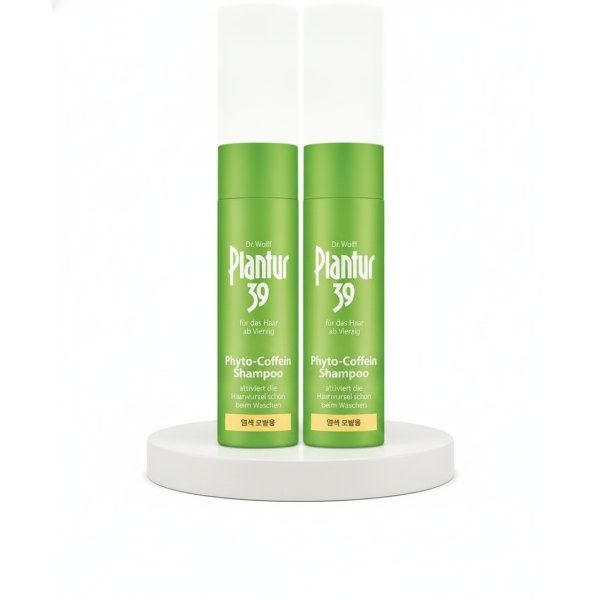 PLANTUR39 플란투어39 파이토-카페인 샴푸 (염색, 손상 모발용) 250ml X 2