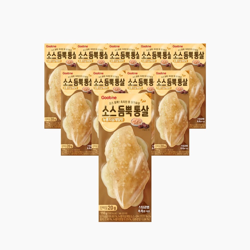굽네 소스듬뿍통살 누룽지삼계탕 110g 10팩