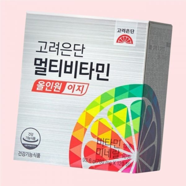 [오늘출발] 고려은단 멀티비타민 올인원 종합비타민 이지 작은정제 120정 X 1개(2개월분) 5118888