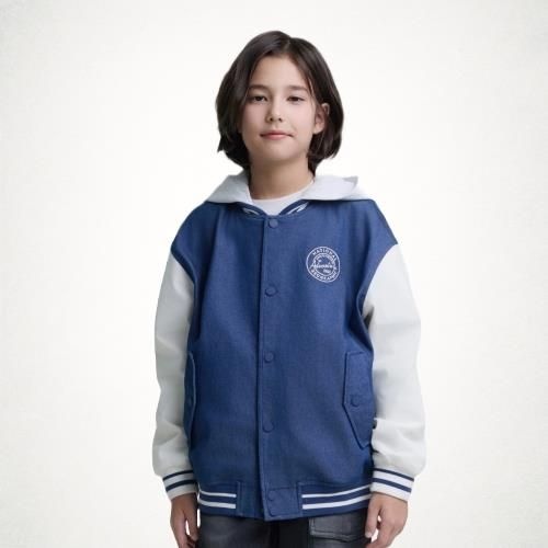 내셔널지오그래픽 KIDS K251UJP930 우븐 베이스볼 점퍼 DARKBLUE 5007096455 2145358