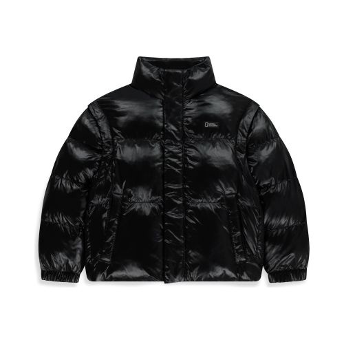 내셔널지오그래픽 [정품] 내셔널지오그래픽 키즈 K254UPD920 글로시 2WAY 패딩 점퍼 CARBON BLACK
