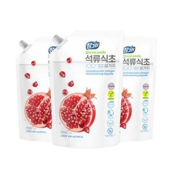참그린 석류식초 주방세제 860ml 리필 3개