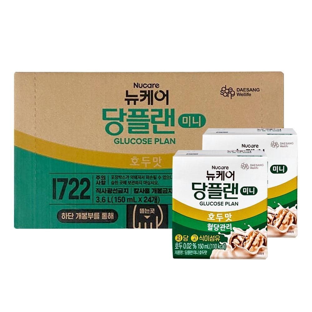 뉴케어 당플랜 호두맛 미니 150ml 24팩 식사대용식