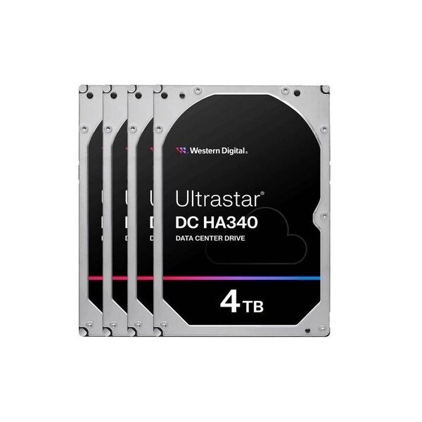 Western Digital Ultrastar DC HA340 패키지 7200/256M WUS721204BLE6L4 (4x4TB)