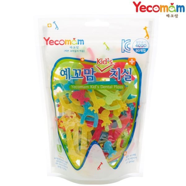 예꼬맘 어린이 치실 지퍼백 80p