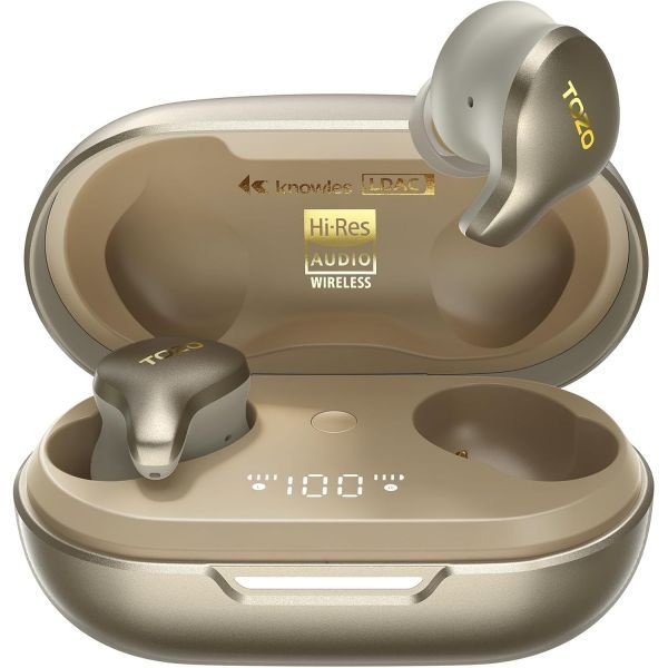 TOZO [해외] TOZO 토조 Golden X1 무선 이어버드 밸런스드 아마추어 드라이버 하이브리드 다이내믹 블루투스 헤드폰 OrigX Pro LDAC