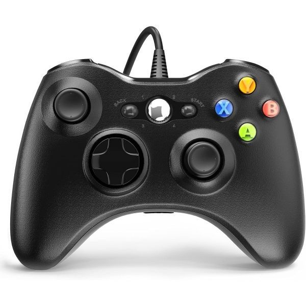 [해외] YAEYE 유선 Xbox 360 컨트롤러 듀얼 진동 터보 기능 탑재 Slim PC Windows 7 8 10 11 호환 게임 255589