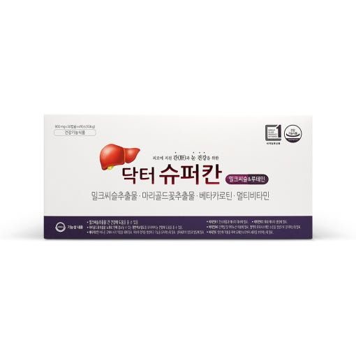 닥터슈퍼칸 밀크씨슬 루테인 4개월분 실리마린 900mg x 120캡슐 선물세트