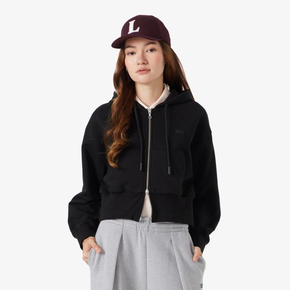 라코스테 [정품] 라코스테 여성 JP 크롭 후드집업 스웻셔츠 SF2996-56N 031