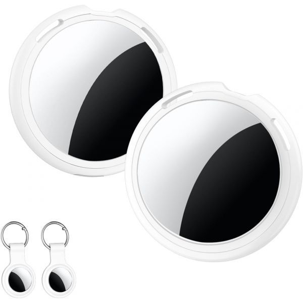 [해외] 2팩 추적 태그 Apple MFi Find My iOS 전용 와 페어링 Bluetooth Air 스마트 키 찾기 항목 위치 지정 방수 전 세계 반려동물