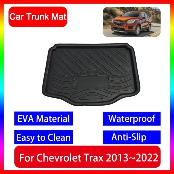 Chevrolet Trax Tracker U200 MK1 2013 ~ <b>2022</b> 트렁크 매트 미끄럼 방지 보호 방수 인테리어 액세서리 용 자동차 부트 카고