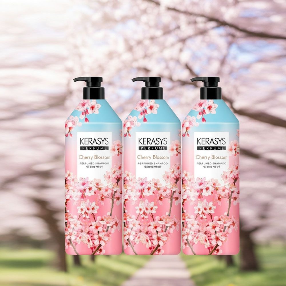 케라시스 퍼퓸 체리블라썸 샴푸 1L x 3개