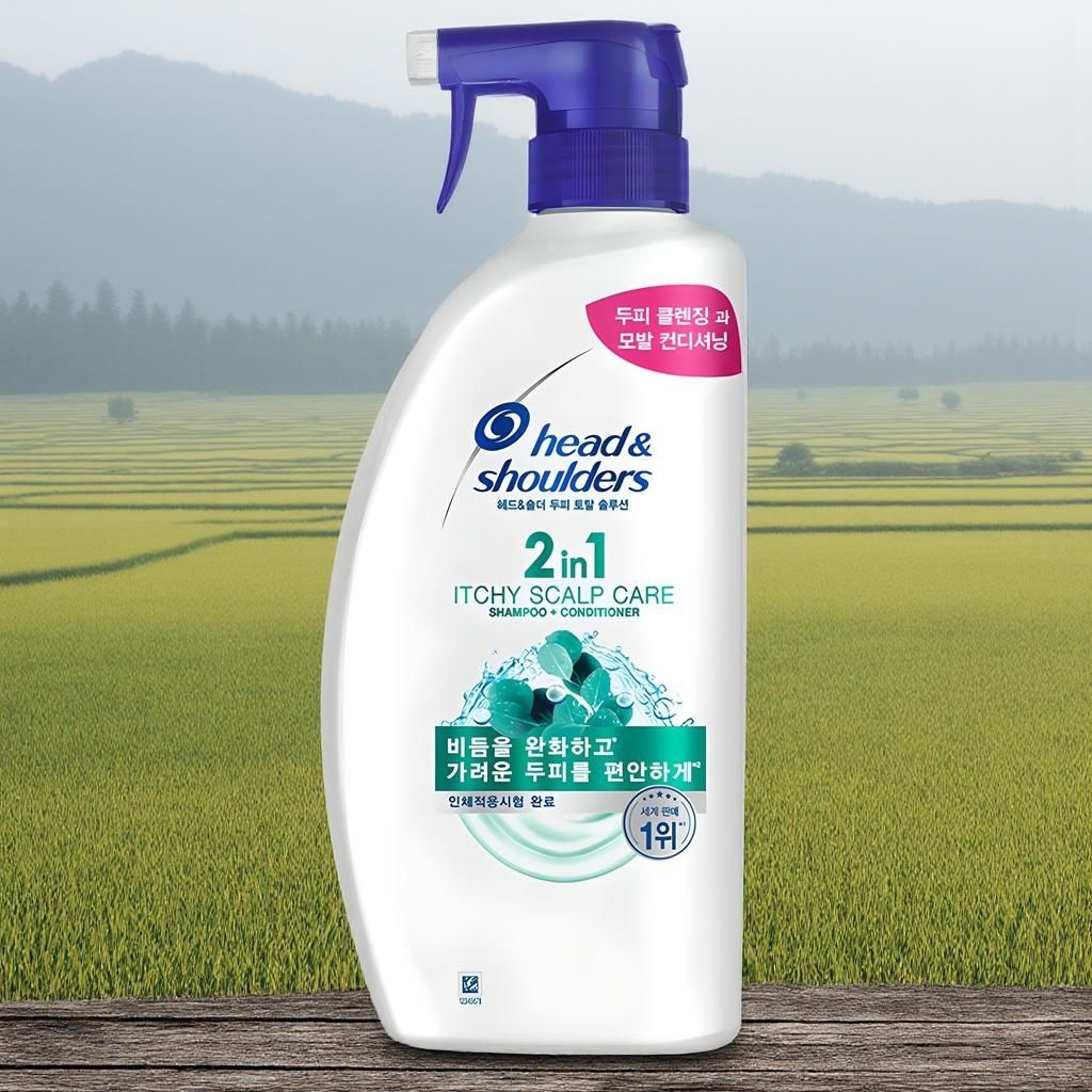 헤드앤숄더 두피 토탈 솔루션 2in1 가려운 두피케어 컨디셔너 겸용 샴푸 800ml 1개