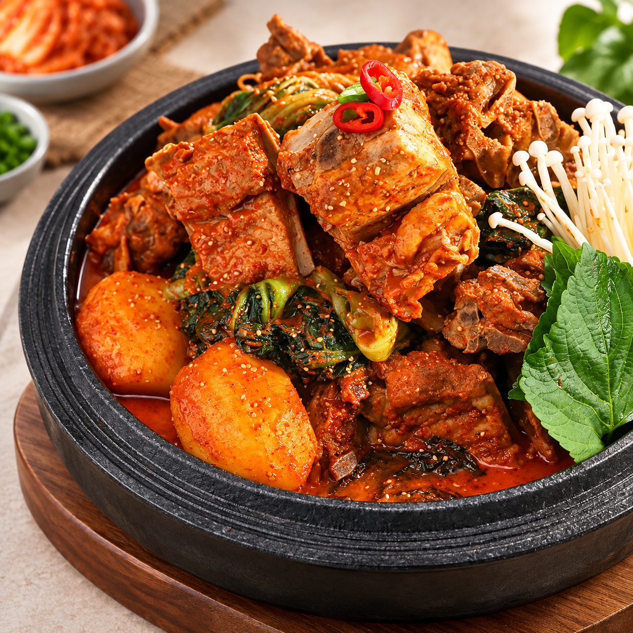 [㈜킴스타푸드]청년감자탕 푸짐한 뼈해장국 700g