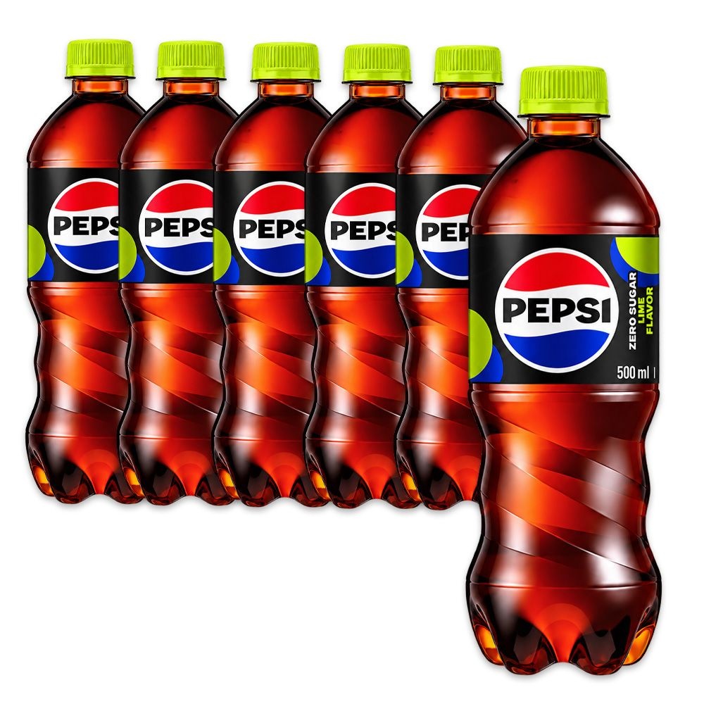 [롯데칠성] 펩시콜라 제로슈가 라임 PET 500ml x 6개