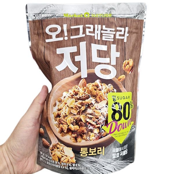 오 그래놀라 저당 통보리 360g x 1개