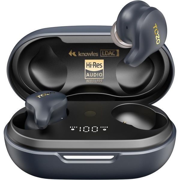 TOZO [해외] TOZO 토조 Golden X1 무선 이어버드 밸런스드 아머처 드라이버 하이브리드 다이내믹 블루투스 헤드폰 OrigX Pro LDAC Hi Re