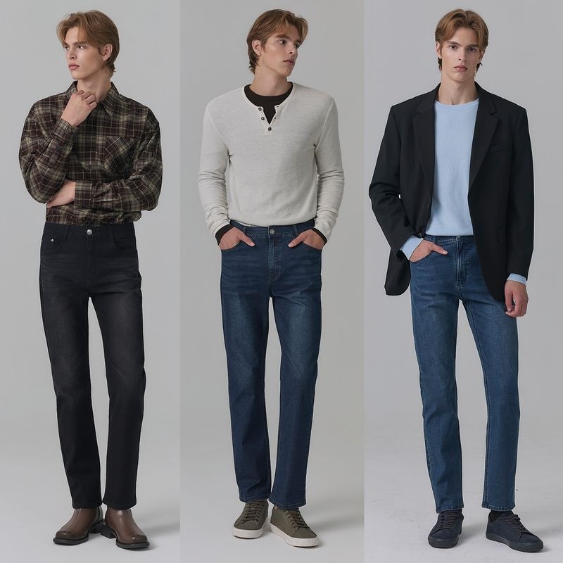 뱅뱅 26FW 남성 라이크라 데님팬츠 3종[36176836]
