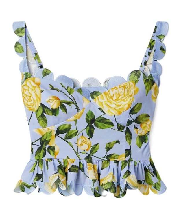 오스카 드 라 렌타 24FW OSCAR DE LA RENTA 여성 스포츠 언더웨어 셋 25SN740RCNYELLOWLTBLUEBLUE