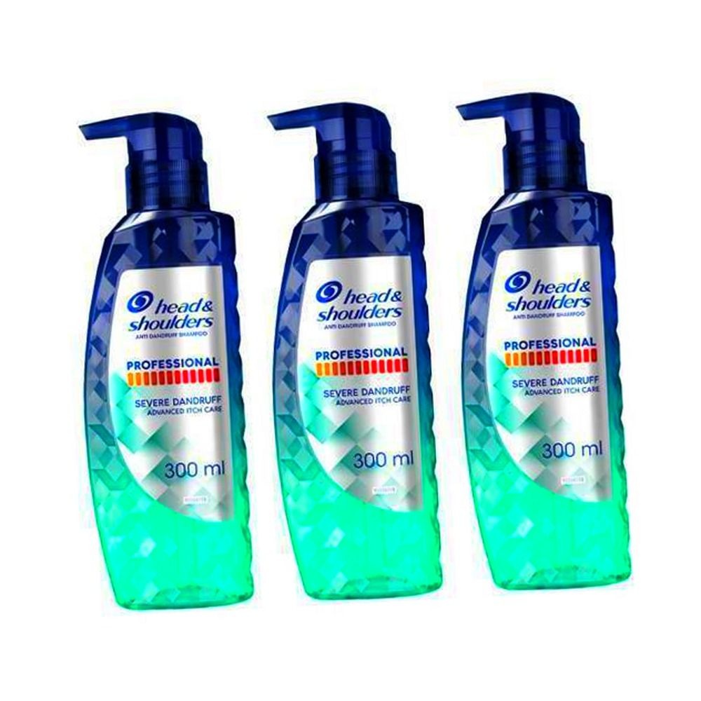 헤드앤숄더 프로페셔널 가려운 두피케어 샴푸 300ml 3개 + 헤드앤숄더 가려운 두피 케어 샴푸 80ml