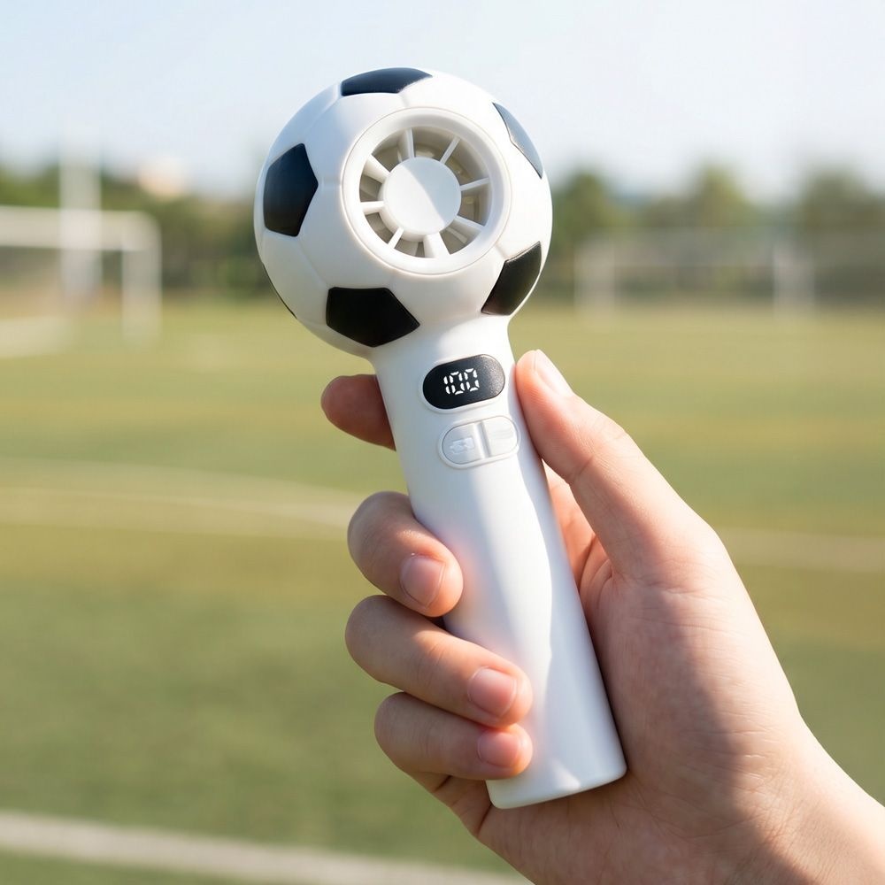아이워너 축구공 휴대용 선풍기 축구 응원봉 월드컵 도구 손풍기 핸디 미니