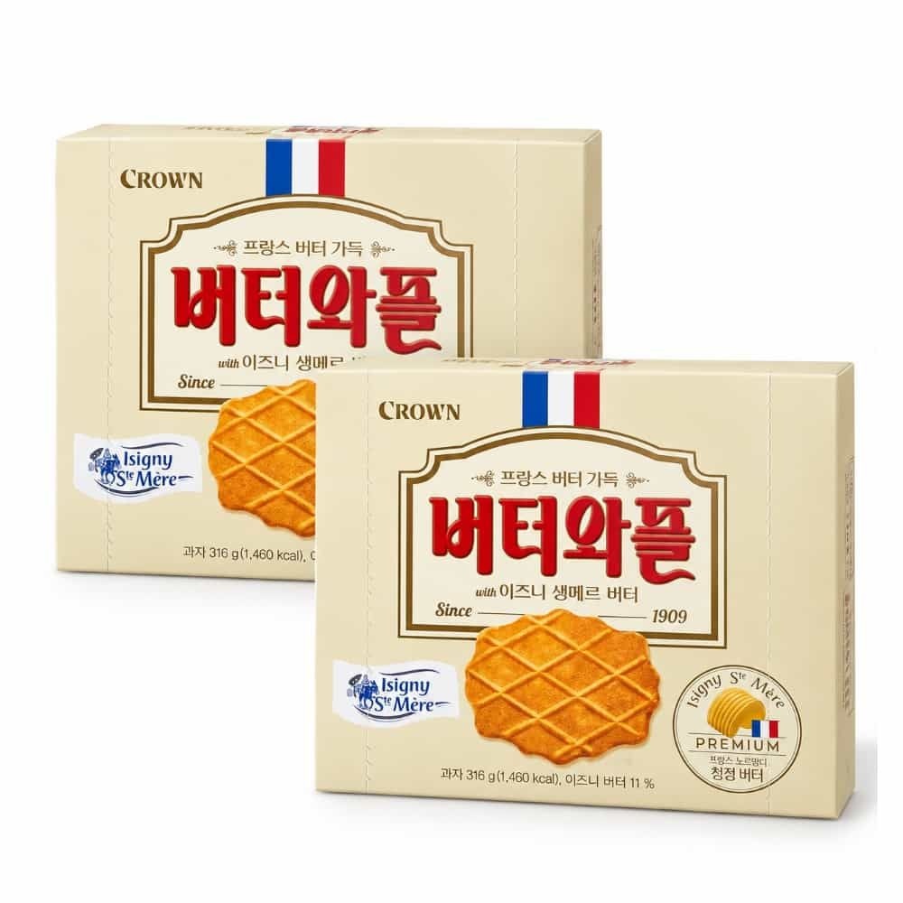버터와플 with 이즈니생메르 버터 316g x 2개