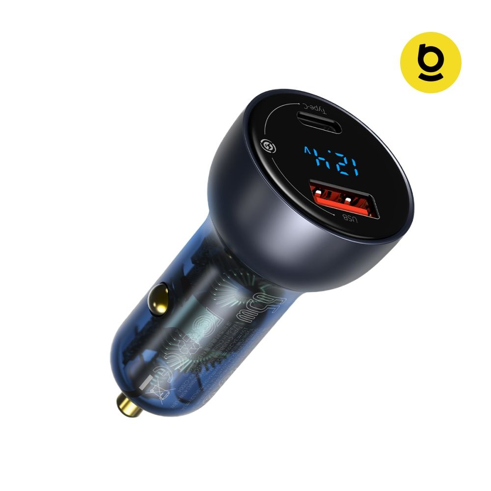 베이스어스 차량용 충전기 멀티 포트 차량 시거잭 USB C타입 듀얼 U+C 65W PPS