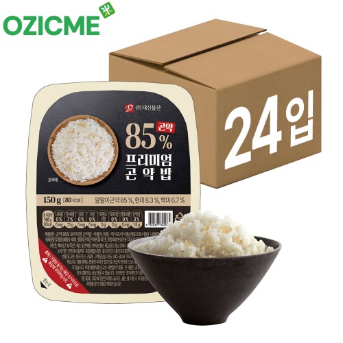 (오직미)곤약 85% 프리미엄곤약밥 150gx24개입 1박스 80kcal 밥맛 그대로 한끼 대신곤약