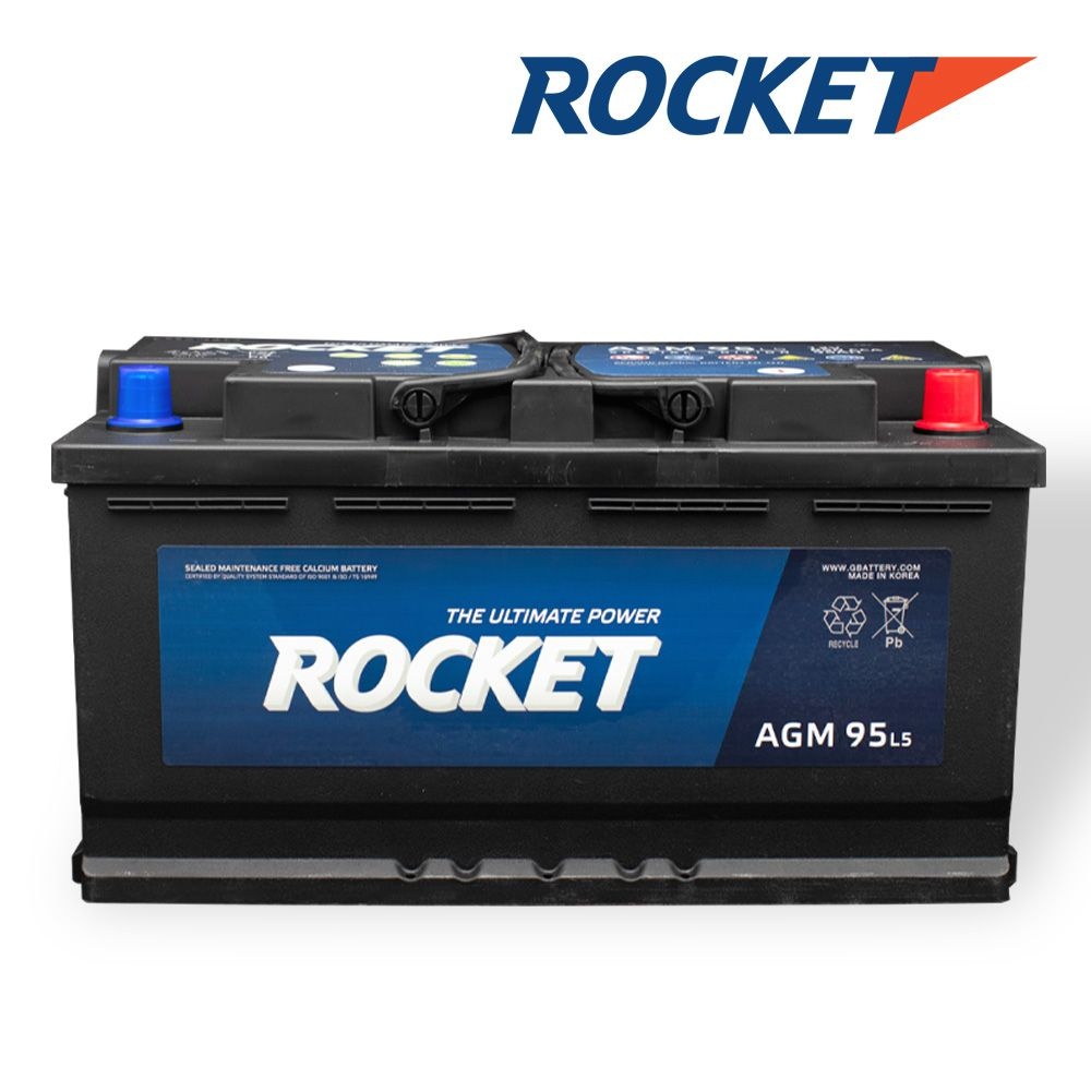 ROCKET ROCKET 싼타페 <b>배터리</b> 로케트 <b>AGM95</b> AGM90L DIN호환 공구대여 폐전지반납 면장갑