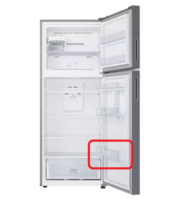 삼성 정품 삼성 냉장고 선반 <b>RT42CG6024S9</b> 냉장실 문 하단 큰 병꽂이