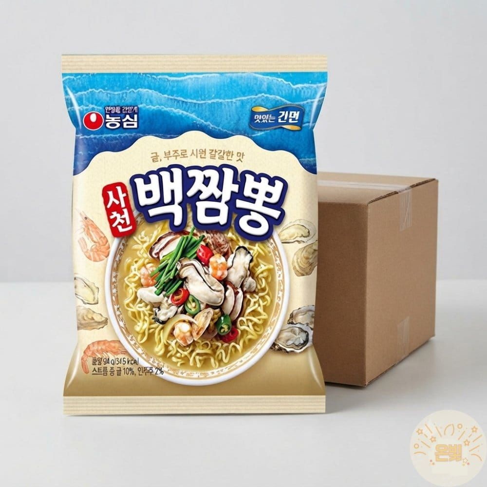 온빛마켓 사천백짬뽕32봉 백짬뽕라면 맛있는라면