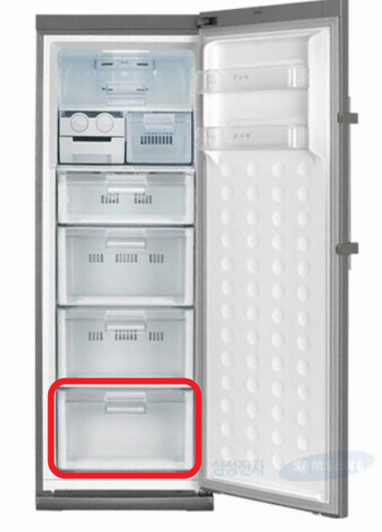 정품 삼성 냉동고 ZRS25LSLH 최하단 서랍