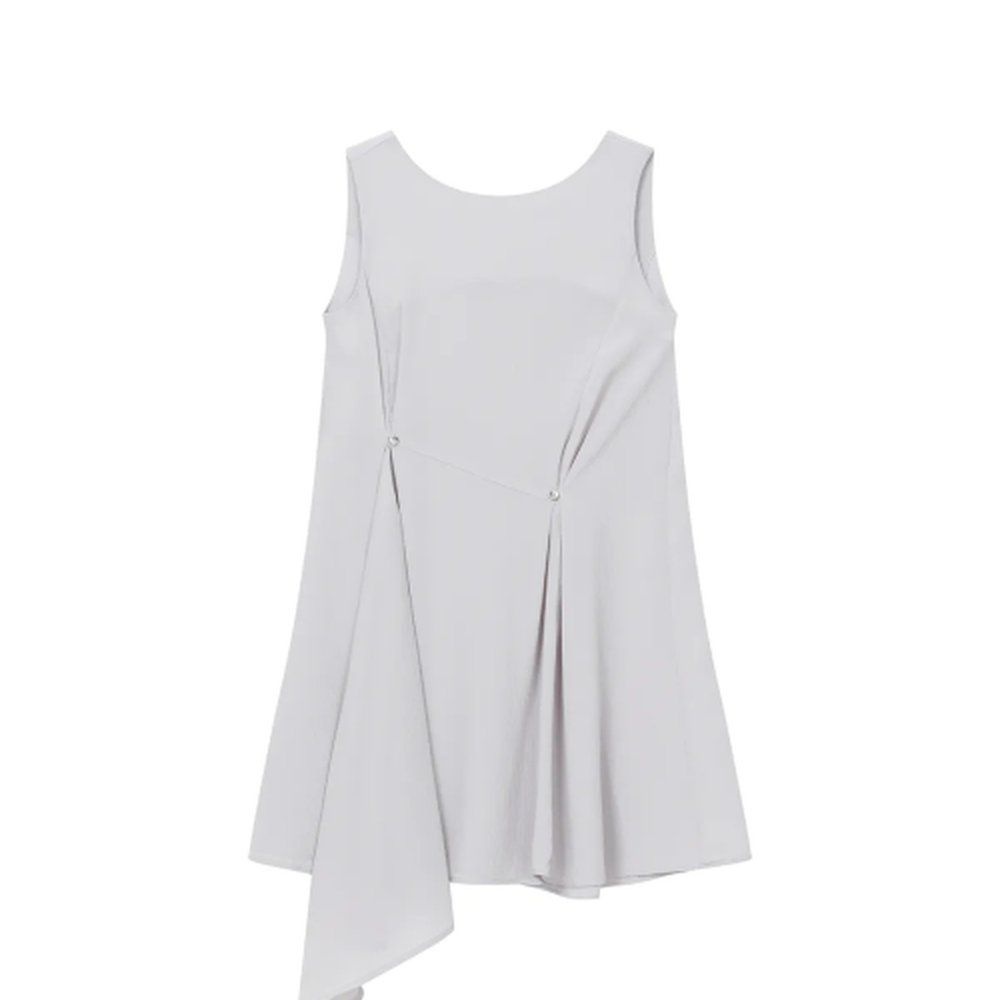 [미세키서울][매장정품] 미세키서울 Billow sheer sleeveless one piece SILVER GREY MSK252OP01SG
