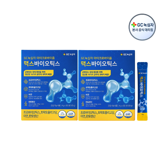 [GC녹십자] 마이크로바이옴 맥스바이오틱스 4g x 30포(120g) 1+1박스