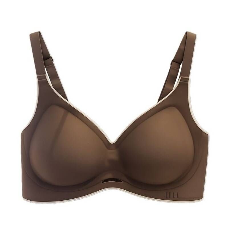 엘르 이너웨어 엘르 이너웨어 여성 컬러블록 로고 무봉제 브라 EEWBRR22BR SAP451