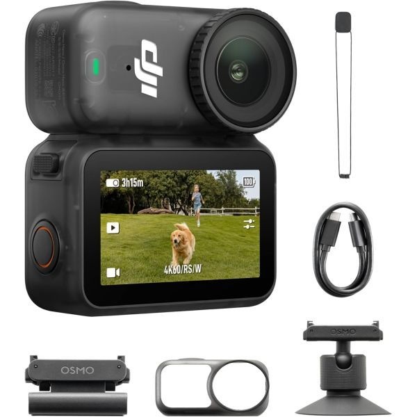 [해외] DJI 오즈모 Nano 스탠다드 콤보 64GB 1 1.3인치 센서 143° 광각 영상 200분 녹화 빠른 콘텐츠 전송 마그네틱 POV 소형 브