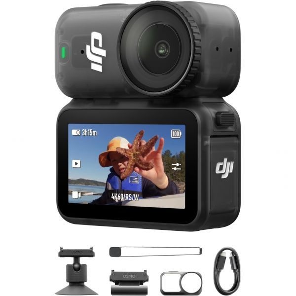 [해외] DJI 오즈모 Nano Standard Combo 128GB 1 1.3인치 센서 143° 광각 FOV 비디오 200분 녹화 빠른 콘텐츠 전송 스포츠 Vlog 4K 60fps