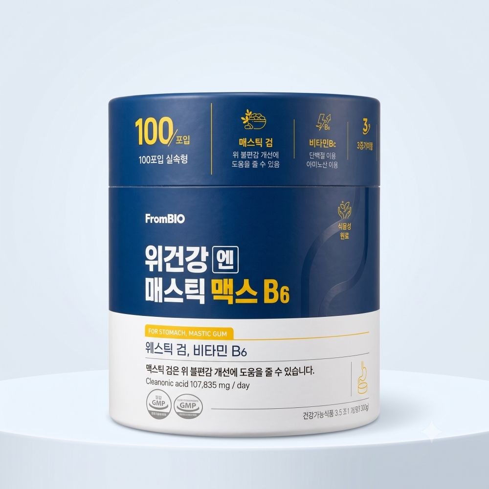프롬바이오 위건강엔 매스틱 맥스 비타민B6 100포 실속세트