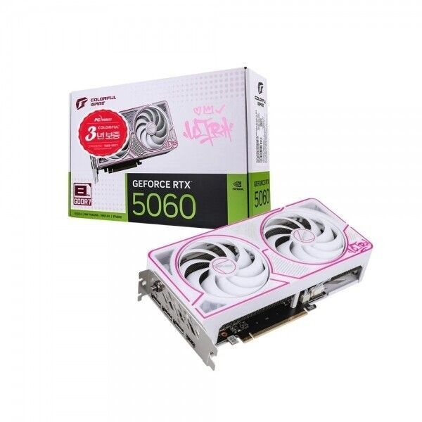 컬러풀 Colorful 지포스 RTX 5060 ULTRA DUO OC 화이트 D7 8GB 피씨디렉트
