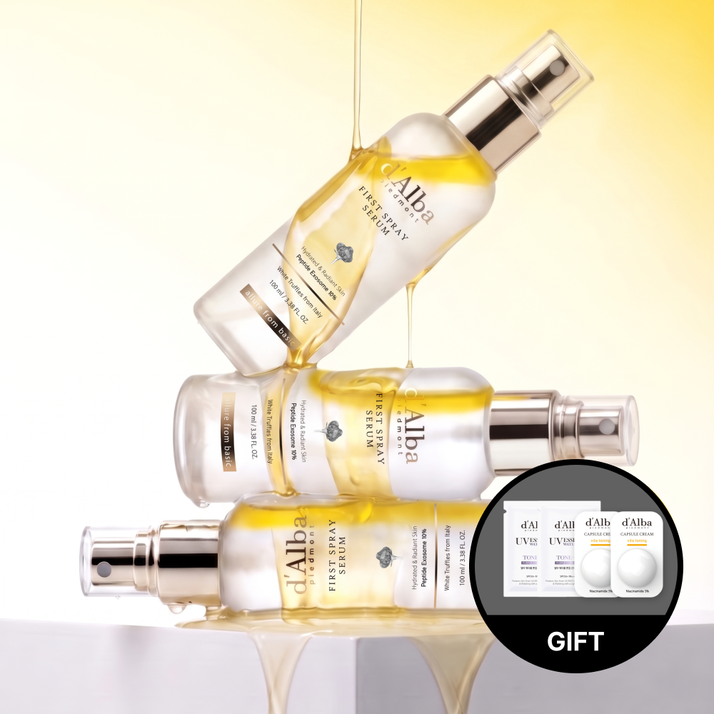 달바 [대용량세트/3개] 퍼스트 스프레이 세럼 펩타이드 100ml(3개)+퍼플 톤업 선크림 2매+비타 캡슐 크림 1.5g 2개
