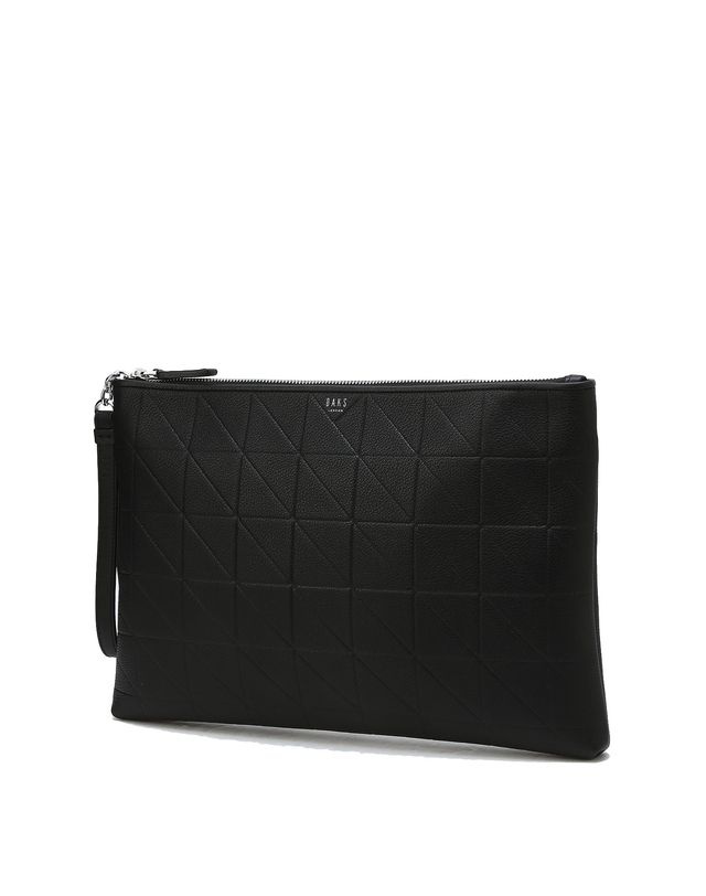 닥스 ACC [27SS] [클러치(L-Size)][GRID MAXI][그리드 맥시] 블랙 그리드 패턴엠보   DBBA75279BK