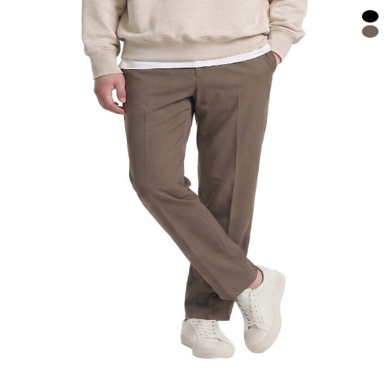 [NIX JEANS] 남) T/R 사이드밴딩 세미와이드 팬츠 (FNPFCPW101P)