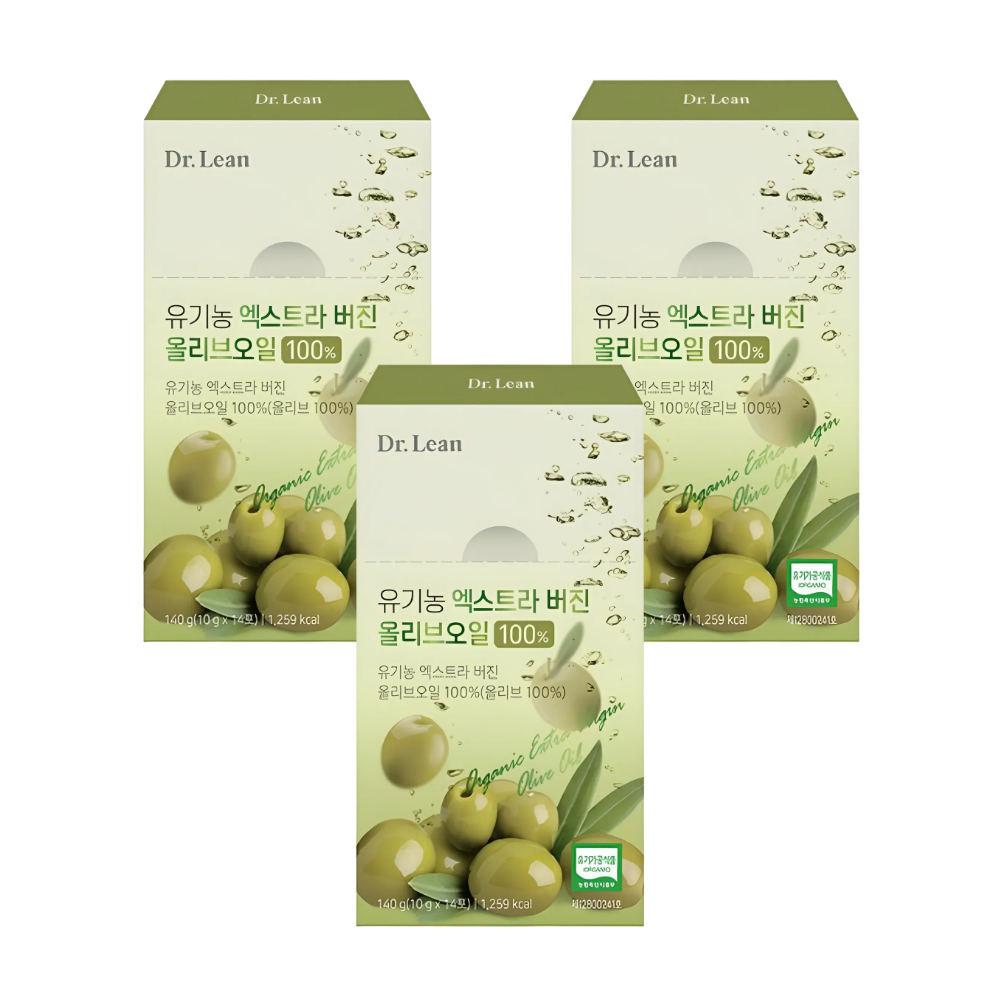 닥터린 유기농 엑스트라버진 올리브오일 10g x 14포, 3개