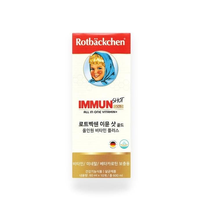 로트벡쉔 이뮨 샷 골드 올인원 비타민 플러스 60ml x 10개입 1박스(SH)