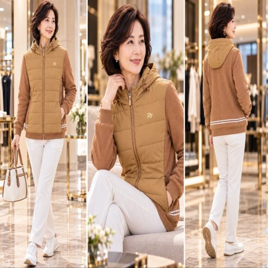 하이브리드 SWJL243606BEEJK 중년여성 파크골프니트점퍼 <b>중계</b>아울렛 본사직...