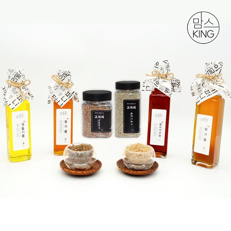 경남고성 공룡나라 고자미 국내산 참기름 180ml