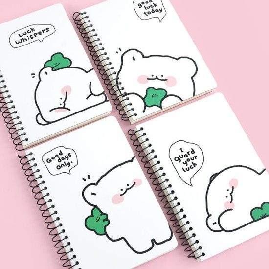 아트박스/핑크풋 핑크풋 쫑긋곰 원링 노트